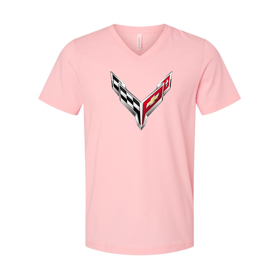 Men's Chevrolet BELLA + CANVAS - Jersey V-Neck T-Shirt